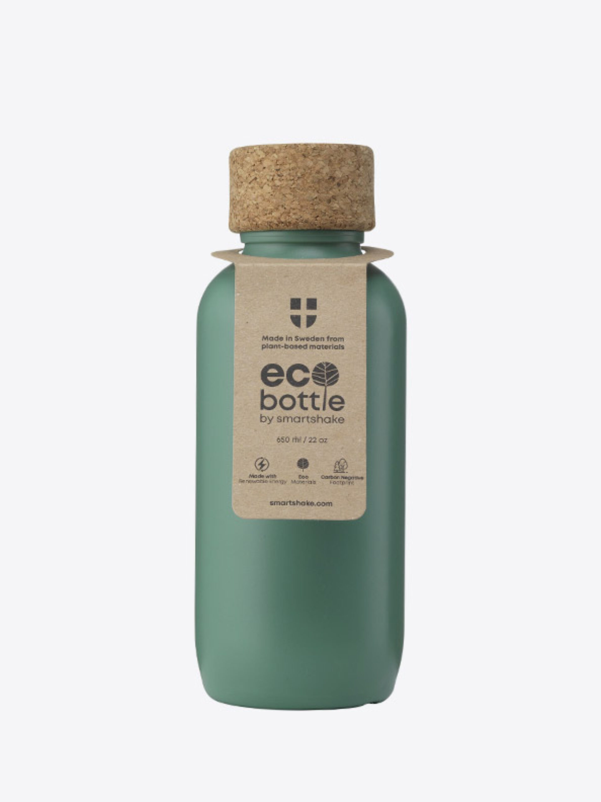 Trinkflasche Eco Mit Logo Bedrucken Korkdeckel Gravieren Werbegeschenk Etikette Gruen