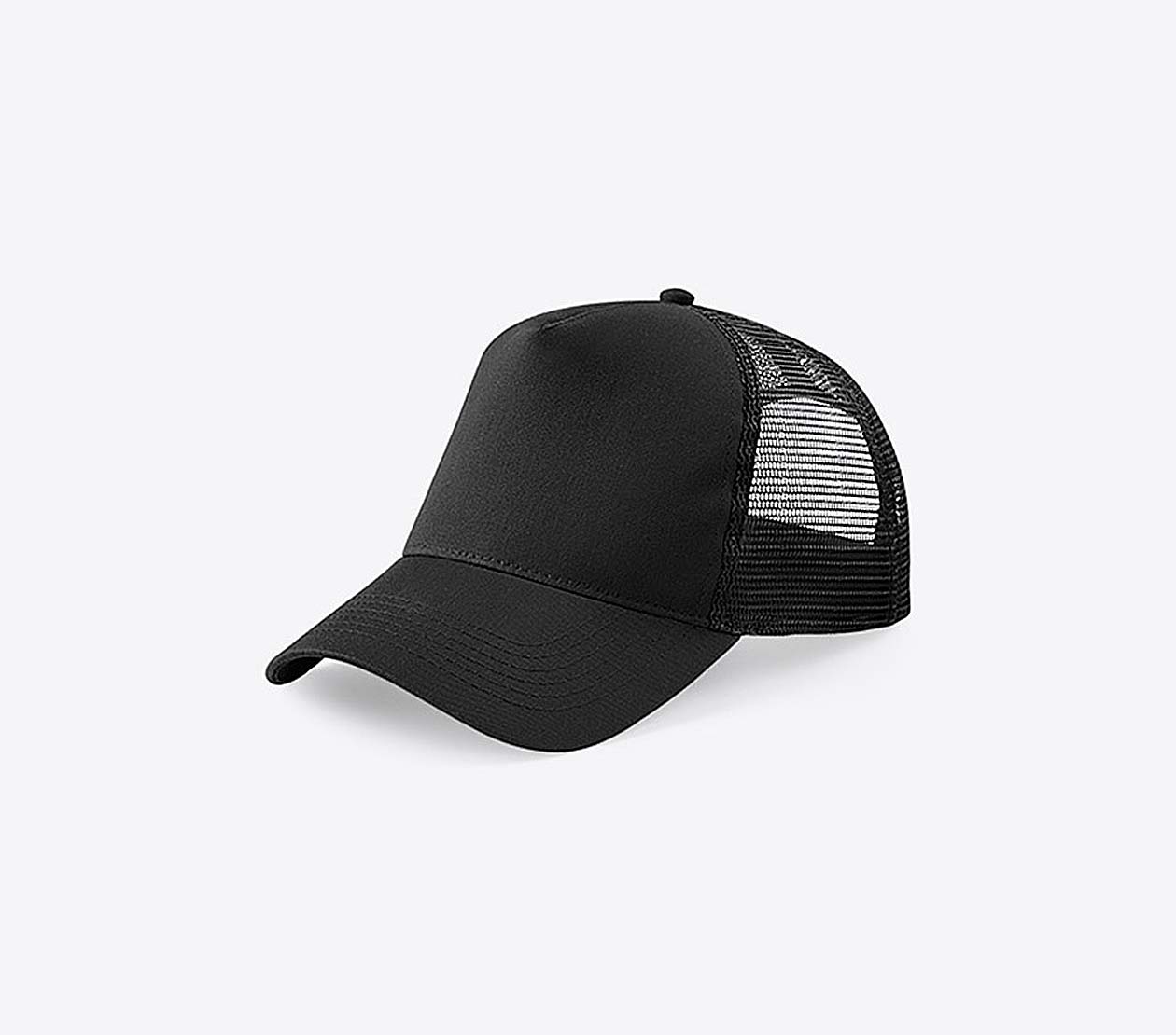 Trucker Cap Mit Logo Bedrucken Besticken Beechfield B640 Farbe Black