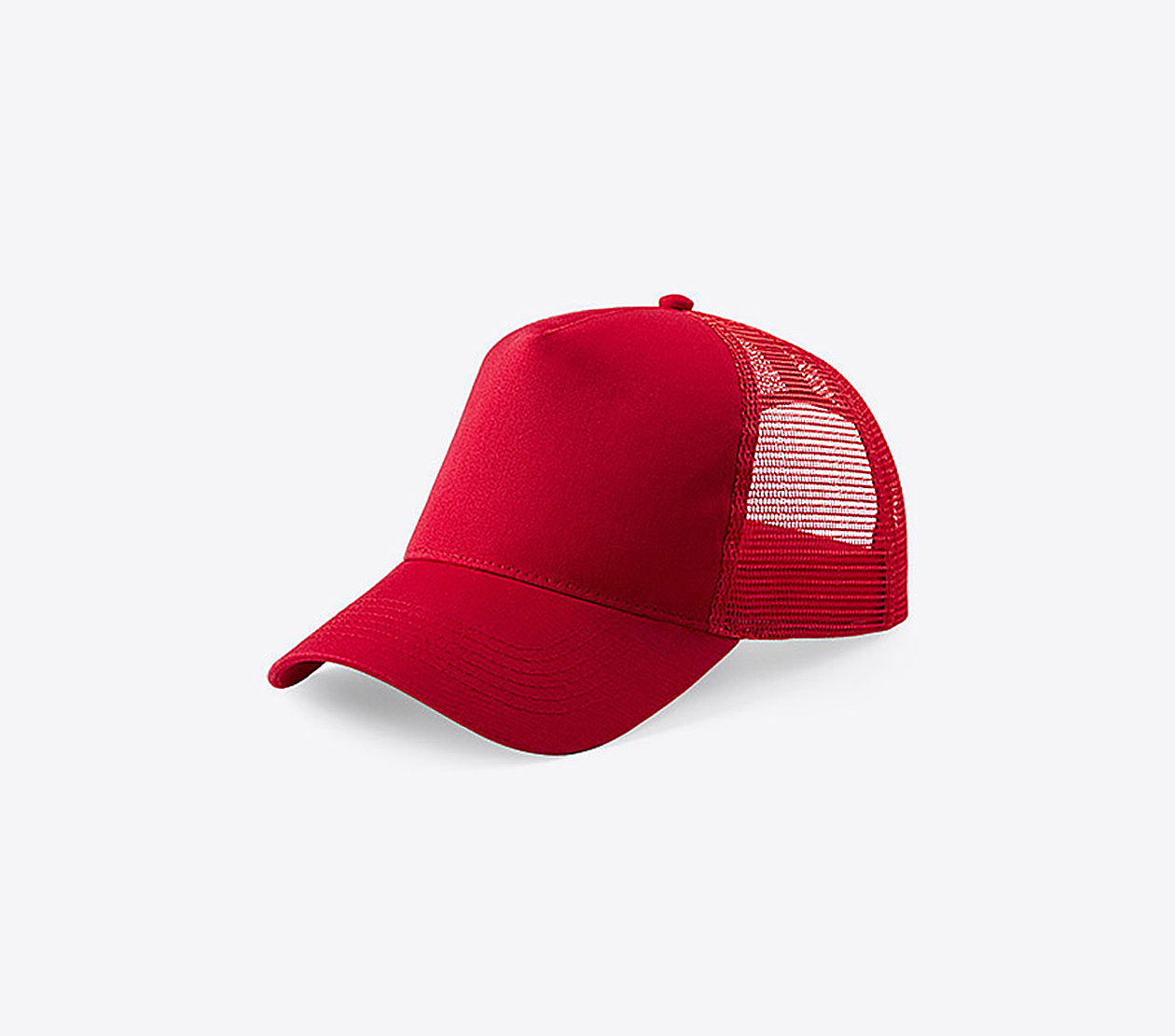 Trucker Cap Mit Logo Bedrucken Besticken Beechfield B640 Farbe Classic Red