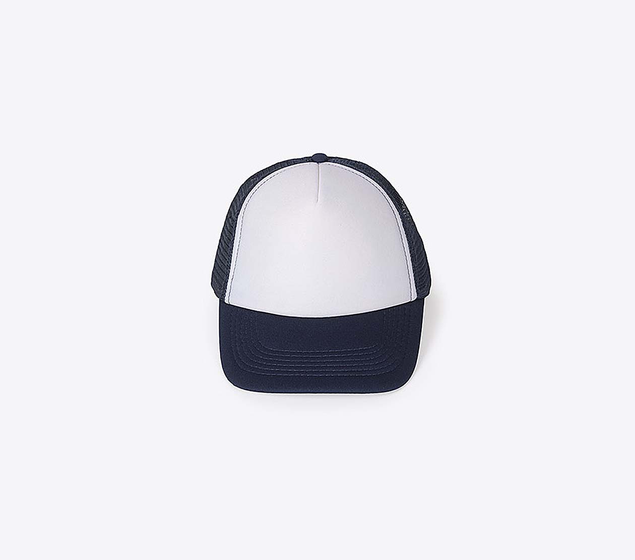 Trucker Cap Sols Bubble Mit Logo Bedrucken Besticken Polyester Mesh White French Navy Vorne