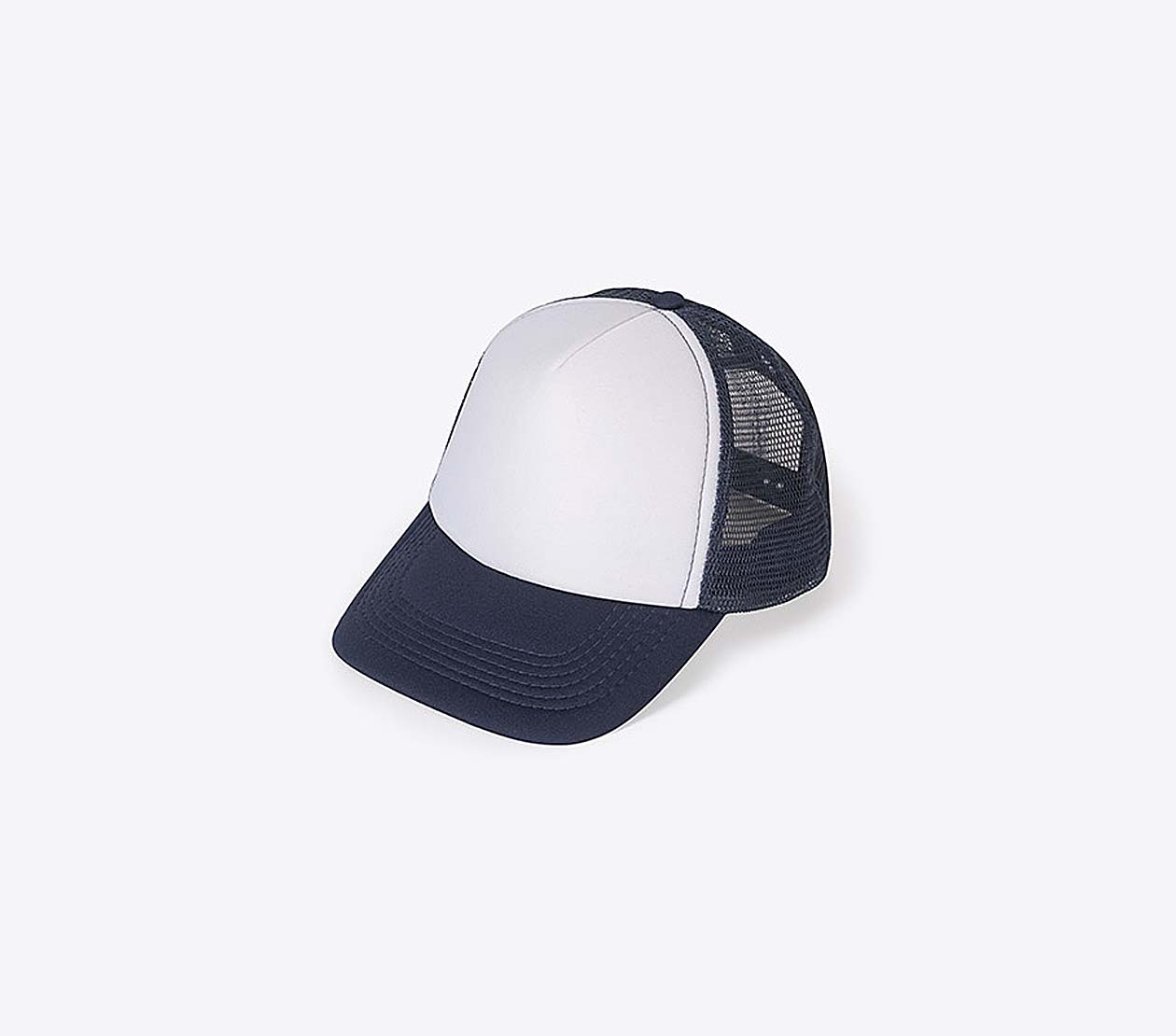 Trucker Cap Sols Bubble Mit Logo Bedrucken Besticken Polyester Mesh White French Navy