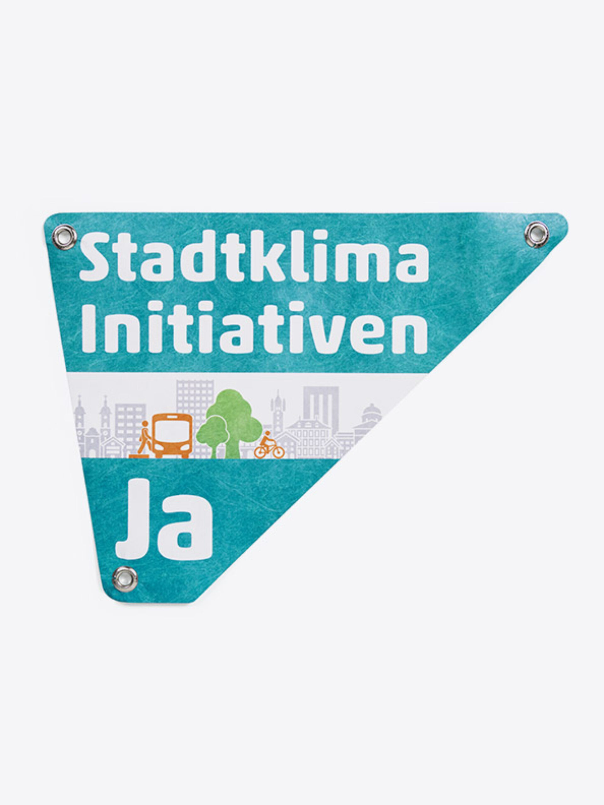 Velodreieck Swiss Made Umverkehr Stadtklima Initiative Mit Logo Bedrucken Pvc Frei D