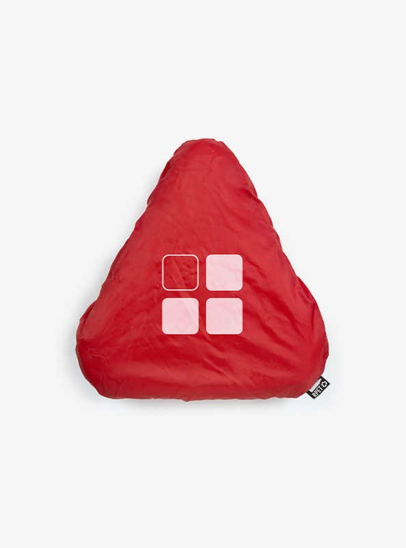 Velosattelueberzug Rpet Mit Logo Bedrucken Rot