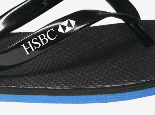 Veredelung Flip Flops Druck Auf Riemen