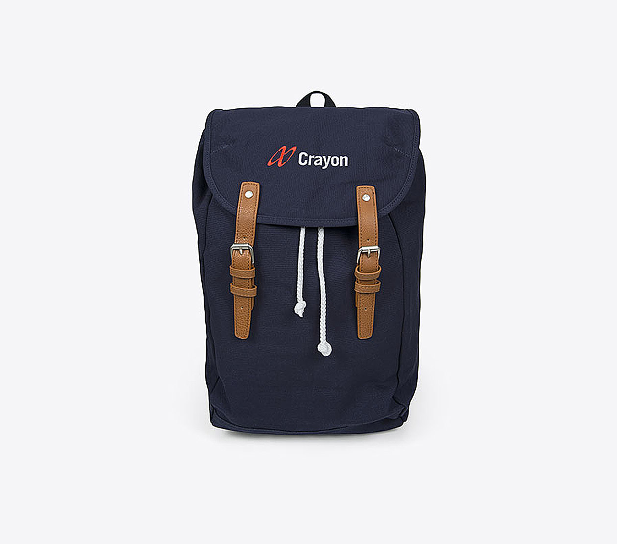 Vintage Rucksack Mit Logo Besticken Crayon