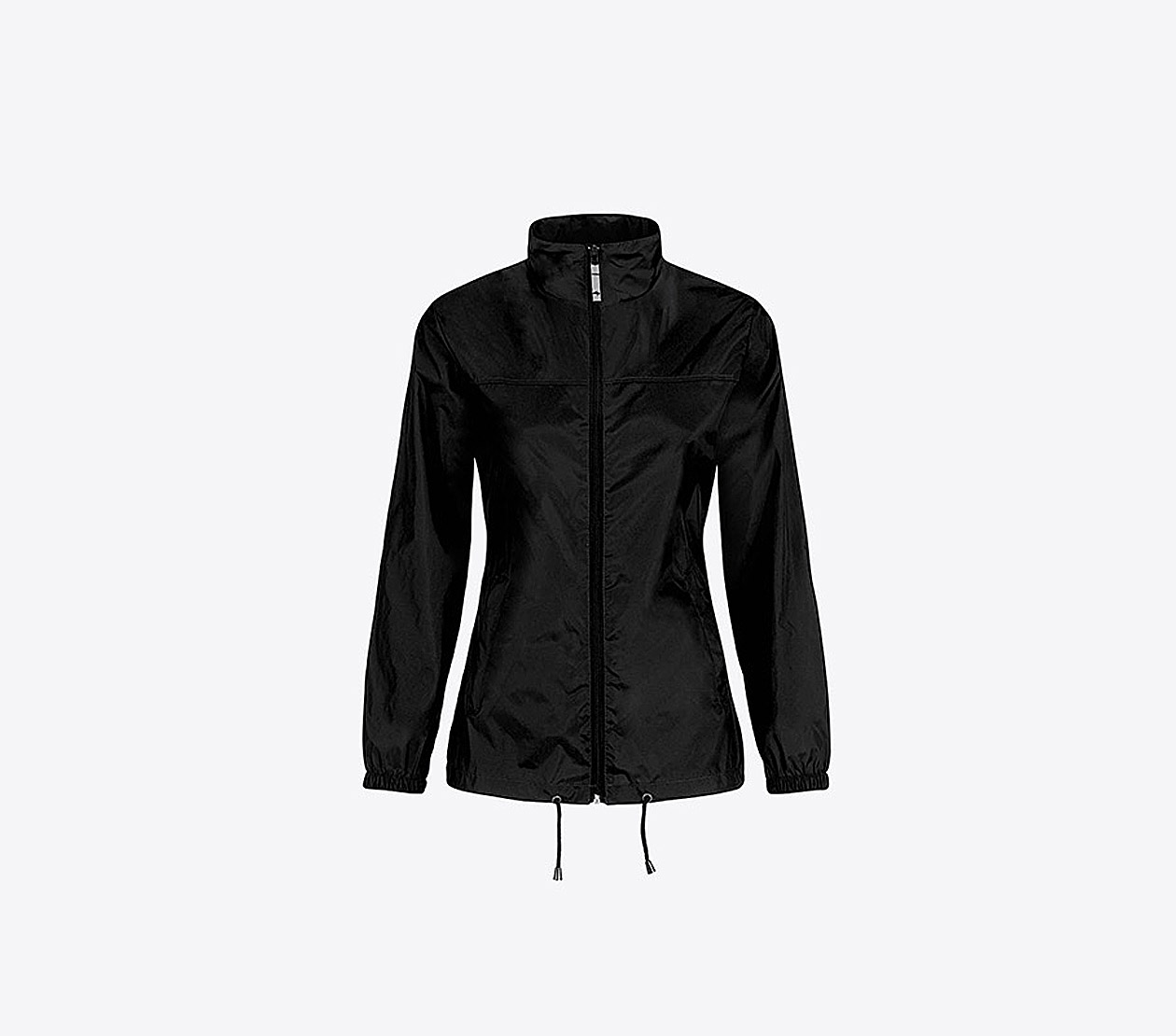 Windjacke Damen Mit Reissverschluss Mit Logo Drucken Bundc Sirocco Jw 902 Black