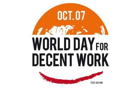 world day decent work logo
