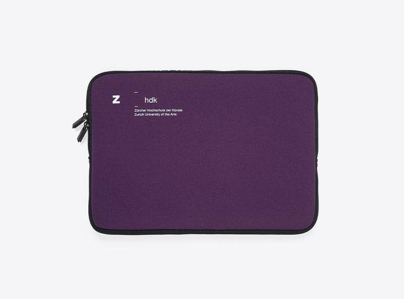 Zhdk Laptop Sleeve Neopren Siebdruck Violett