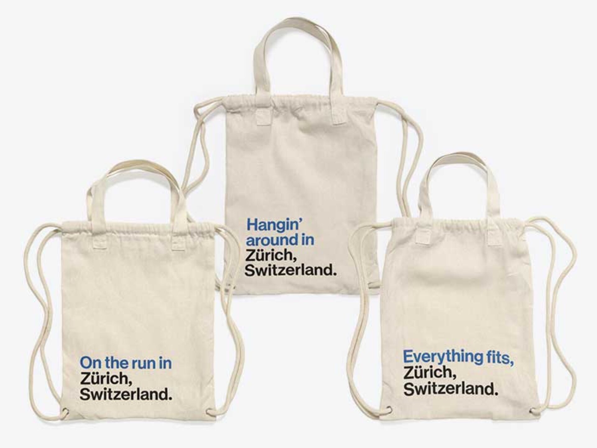 Zuerich Tourismus Gymbag Bedruckt Switzerland
